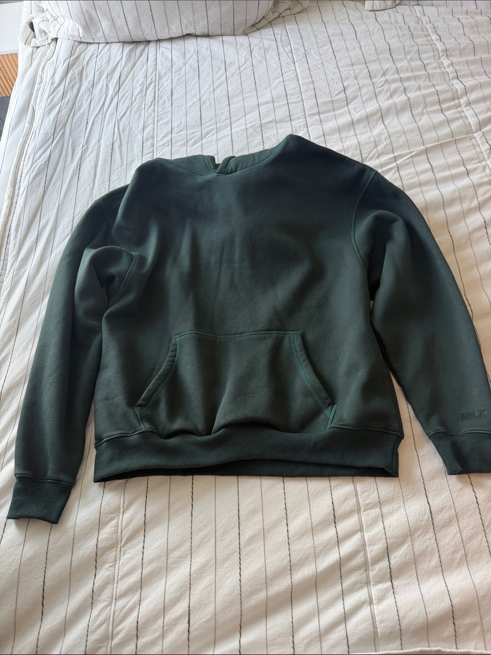 Relaxed Crewneck Sweatshirt in Forest Green